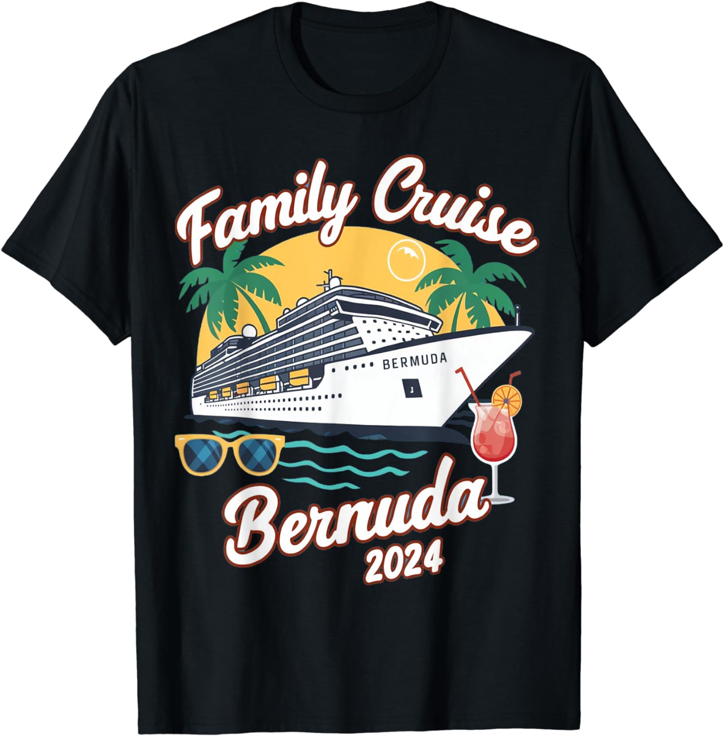 Family Cruise Bermuda 2024 Summer Matching Vacation 2024 Cotton TShirt