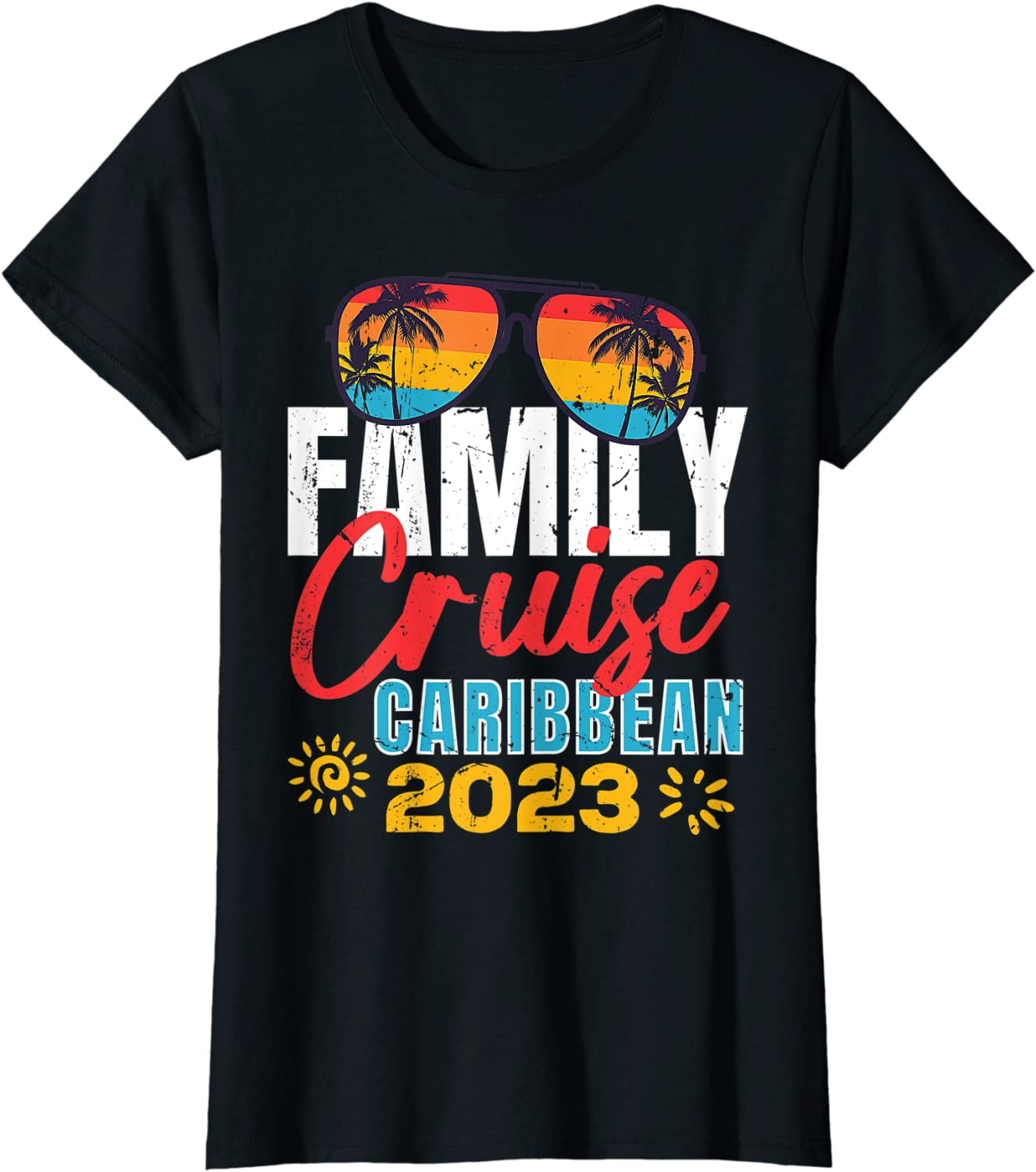 Family Cruise Caribbean 2023 Matching Summer Vacation TShirt
