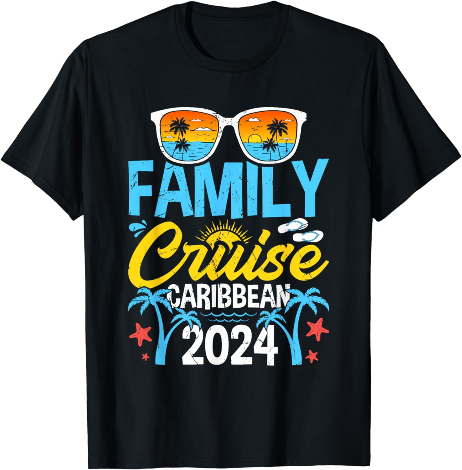 Family Cruise Caribbean 2024 Vacation Souvenir Matching TShirt