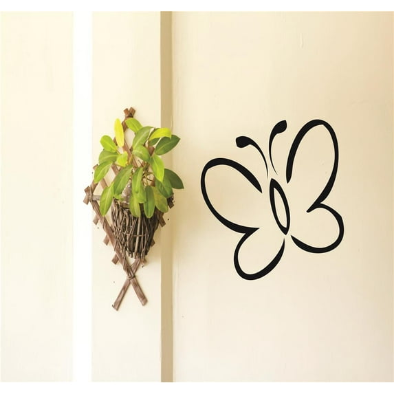 Family Cute Animal Wall Decal Decoration Cute Butterfly Doodle Design Lasts Years and Easily Removable - Size: 20 In(W) x 20 In(H)