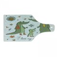 thumbnail image 1 of Family Cutting Board, I Love My Family Theme Hand Drawn Alligators Natural Background Fun Graphic, Decorative Tempered Glass Cutting and Serving Board, Wine Bottle Shape, Multicolor, by Ambesonne, 1 of 1