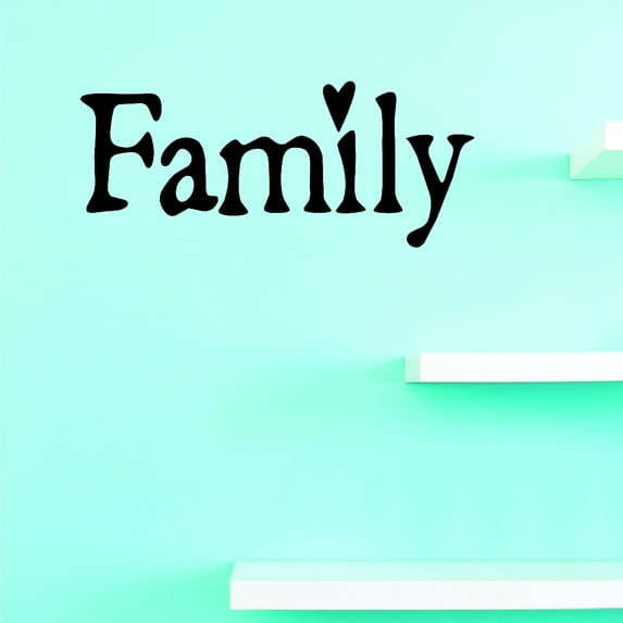 Family Design Living Room Decor Sticker Picture Art Vinyl Wall Decal - 6x20 Inches