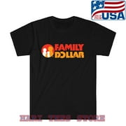 Family Dollar Store New Mens Black T-shirt Size S to 5XL
