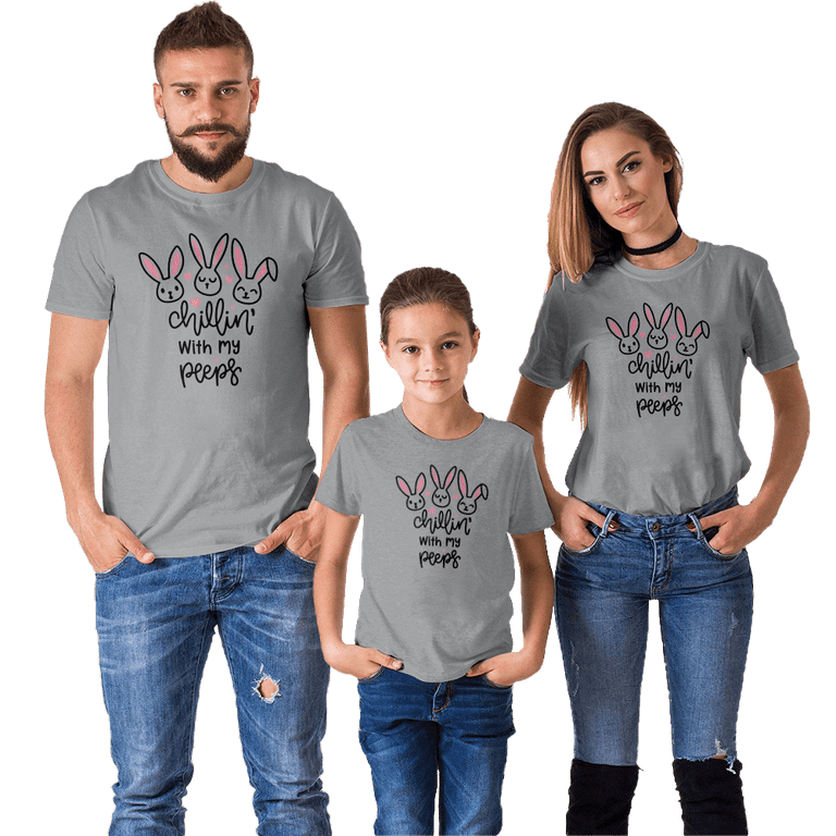 Chillin With My Peeps Happy Easter Kids Boys Girls T Shirt Chillin With My Peeps Happy Easter Kids Boys Girls T Shirt