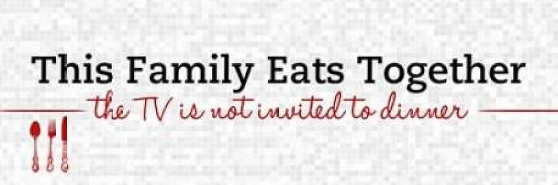 Family Eats Together Canvas Art - SD Graphics Studio (12 x 36)
