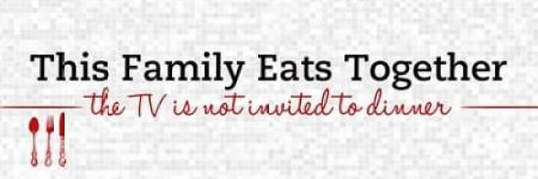 Family Eats Together Canvas Art - SD Graphics Studio (8 x 24)