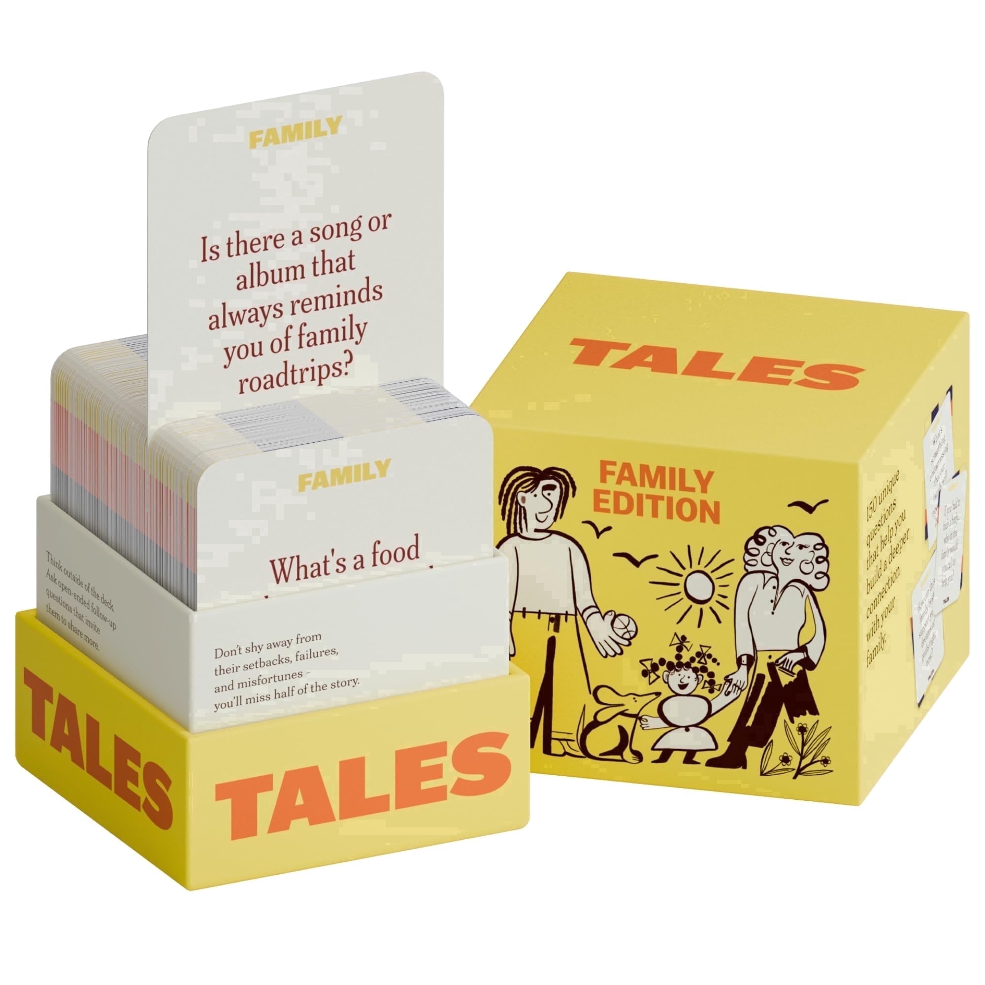 Family Edition 150 Conversation Cards Card Game, Family Game Night, Dinners, and Gatherings, Prompts for Meaningful Connections