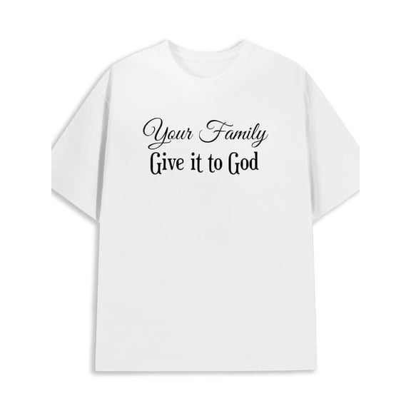 Greenink Family Faith men 180G 100% Cotton white Classic Unisex Shirt Graphic Tee tshirts Trendy Unisex Shirt Graphic tshirts Funny Unisex Shirt Printed tshirts
