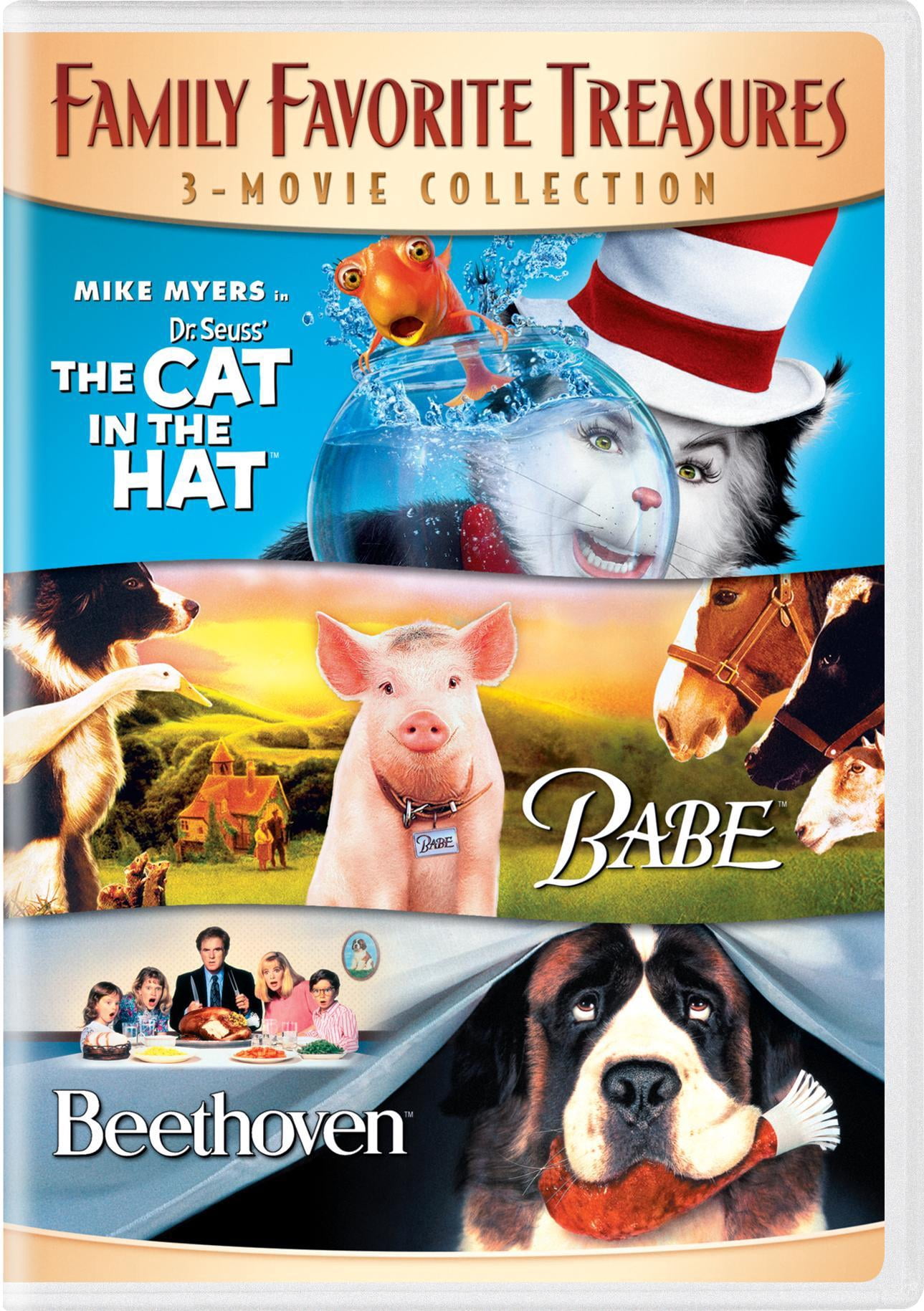 Family Favorite Treasures (Dr. Seuss' The Cat in the Hat / Babe / Beethoven) (DVD), Family, Universal