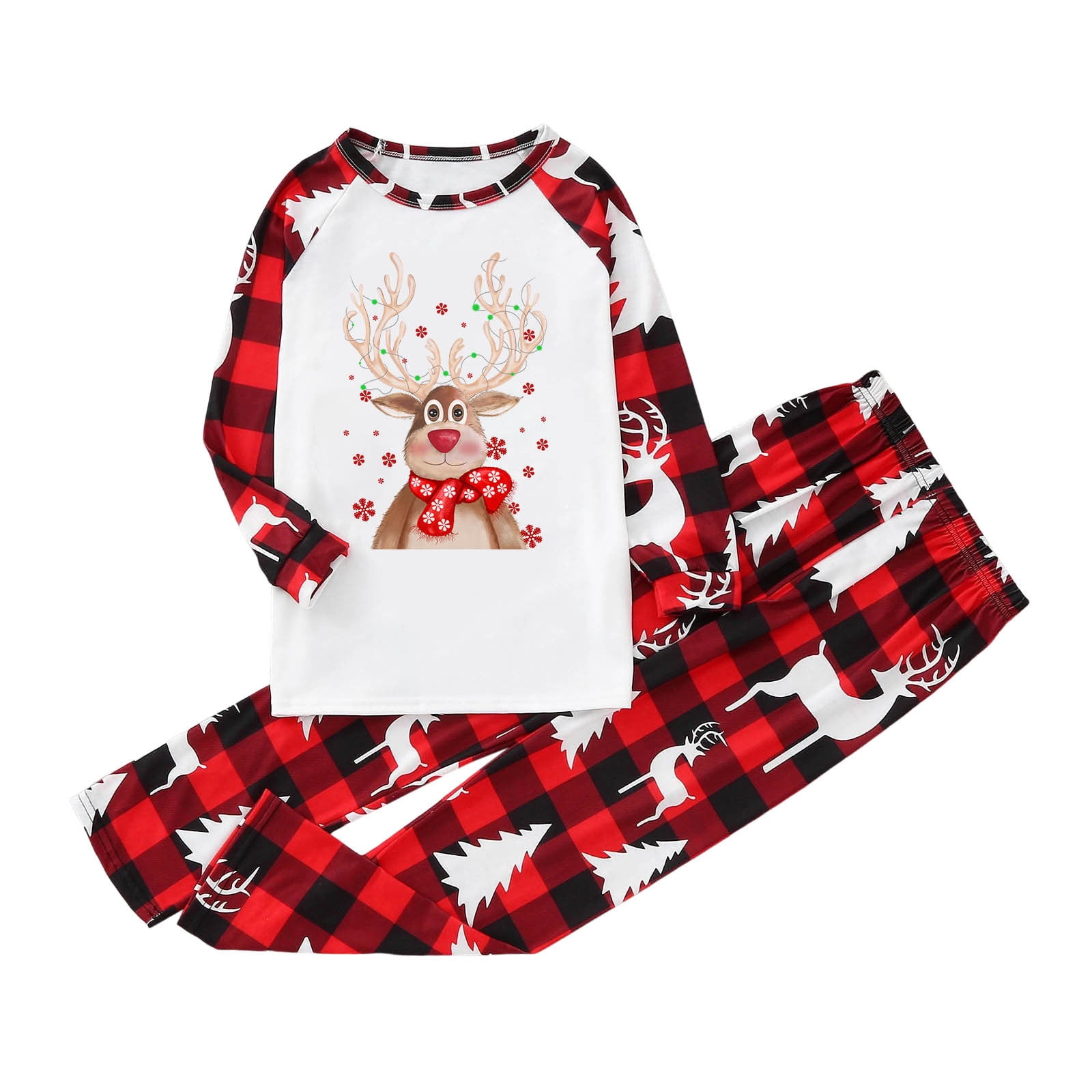 REYYOISKA Family Feeling Christmas Pajamas Children Casual Christmas