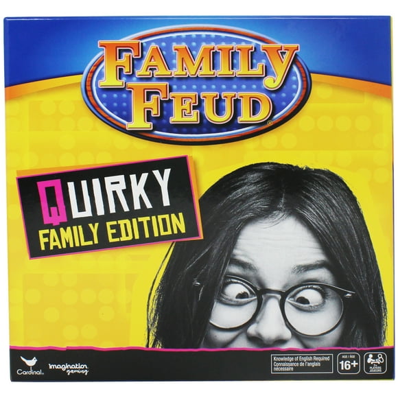 Family Feud Board Game, Quirky Family Edition, Adult Game for Ages 16 and up