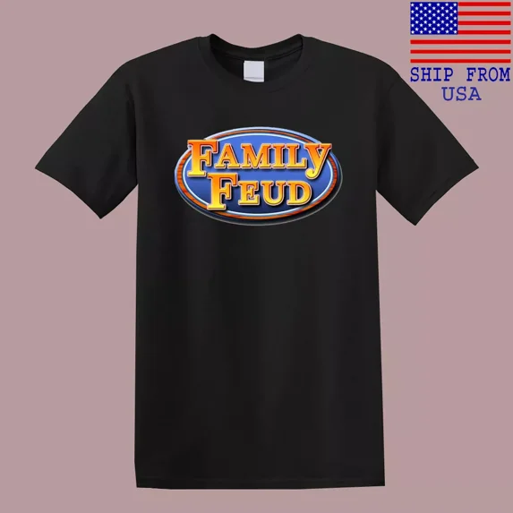 Family Feud Game Show Men's Black T-Shirt Size S-5XL