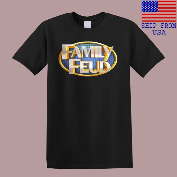 Family Feud Game Show TV Show Men's Black T-Shirt Size S-5XL