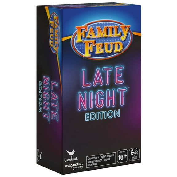 Family Feud, Late Night Edition Card Game for Adults Funny Survey Quizzes Party Game Board Game, for Adults and Teens Ages 16 and up