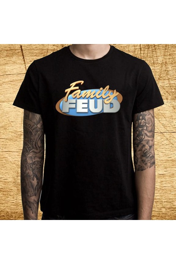 Family Feud TV Show Gameshow Men's Black T-Shirt Size S-5XL