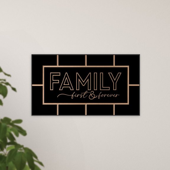 Family First And Forever Ornate Dcor