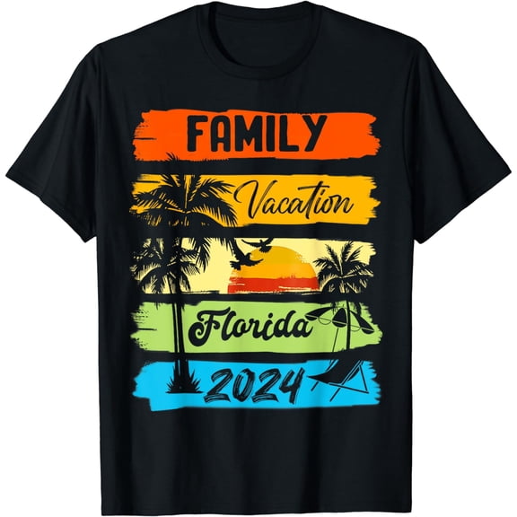Family Florida Vacation 2024 Funny Matching Group Family T-Shirt