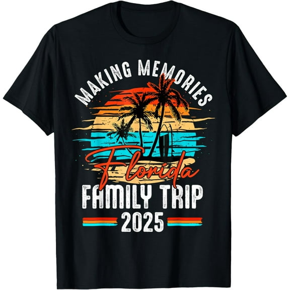 Family Florida Vacation 2025 Summer Vacation Matching Group T-Shirt