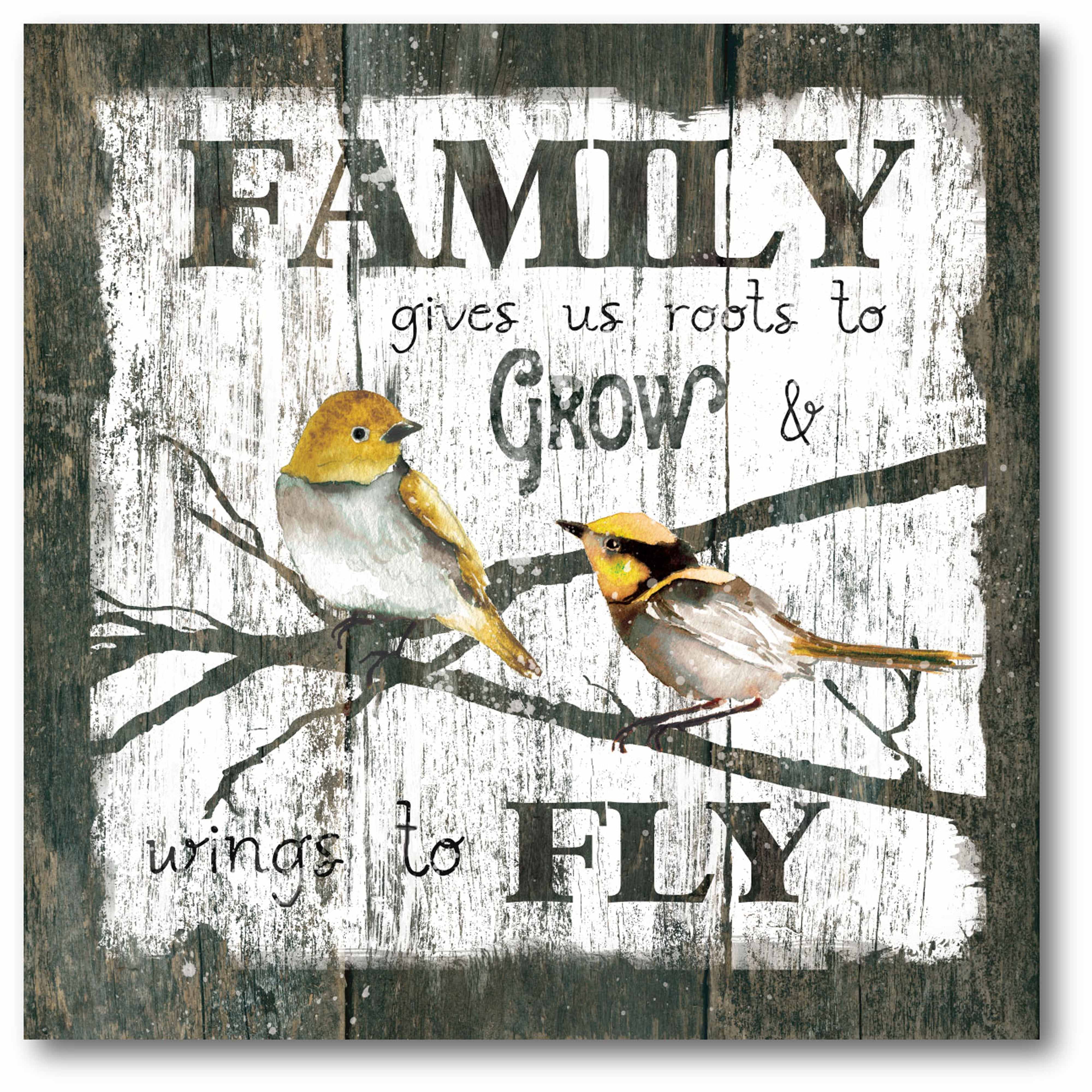 Family Fly Gallery-Wrapped Canvas Wall Art, 16x16