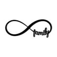 thumbnail image 1 of Family Forever Infinity Sign Symbol Decorative Accent Decor Wall Decor Word Sign - 3 Sizes / 13 Colors - Husband Wife Indoor Outdoor Made in USA, 1 of 6