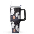 thumbnail image 1 of Family Friendly Halloween Tumbler 40oz w/Handle - Fun Spooky Design, Double Wall Insulated, BPA Free, Perfect for Adults, 1 of 4