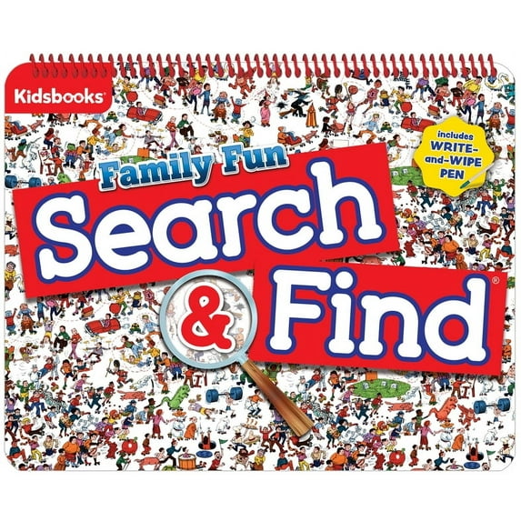Family Fun Search & Find Giant Spiral Wipe Off Pad