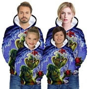 Family Funny Christmas Sweater-Blue Wave Christmas Pattern-vsf