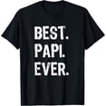 thumbnail image 1 of Family Funny Cool Best Papi Ever T-ShirtMen and women, White Black T-shirt, size: Extra large S-563XL, 1 of 4