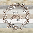 thumbnail image 1 of Family Gathers Here Cotton Wreath Poster Print by Marla Rae, 1 of 1