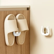 Family Gifts Wall Mounted Shoe Rack Bathroom Slippers Rack Without Punch Door Shoe Rack Bathroom Draining Rack Hook