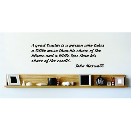 Family A Good Leader Inspirational Quotes & Sayings Wall Decal Decoration A Good Leader Inspirational Quote Lasts Years and Easily Removable - Size: 10 In(W) x 10 In(H)