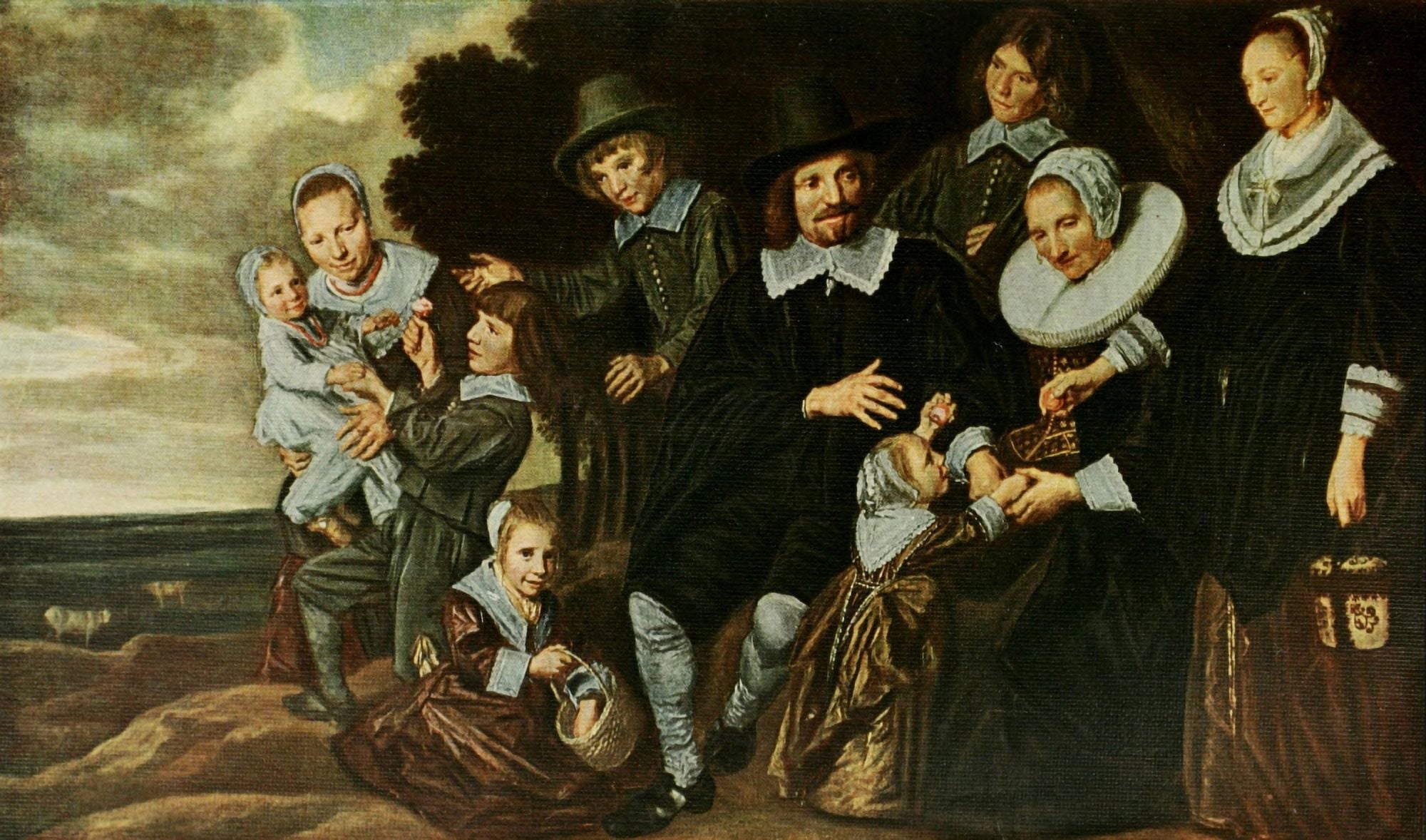 Family Group History of Painting 1912 Canvas Art - Frans Hals (18 x 24)