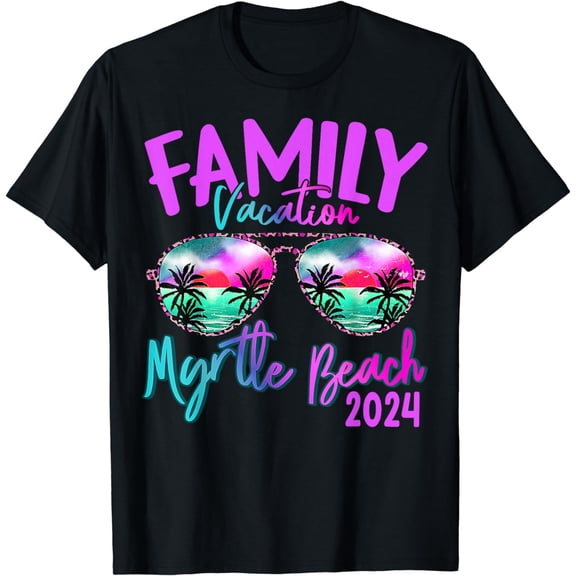 Family Group T-Shirt Myrtle Beach Carolina Vacation 2024 Matching