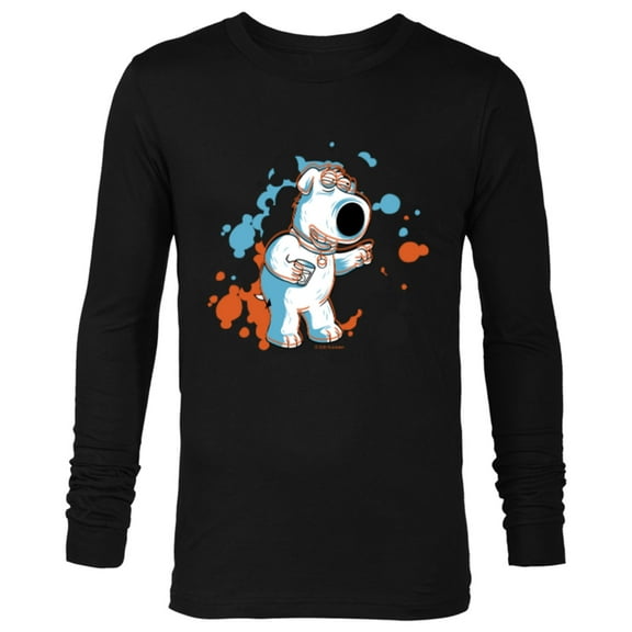 Family Guy Brian Social Butterfly - Long Sleeve T-Shirt for Men - Customized-Black