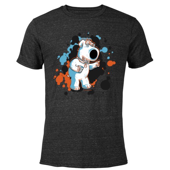 Family Guy Brian Social Butterfly - Short Sleeve Blended T-Shirt for Adults - Customized-Black