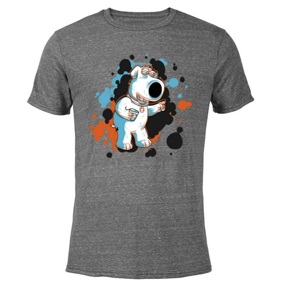 Family Guy Brian Social Butterfly - Short Sleeve Blended T-Shirt for Adults - Customized-Dark Heather