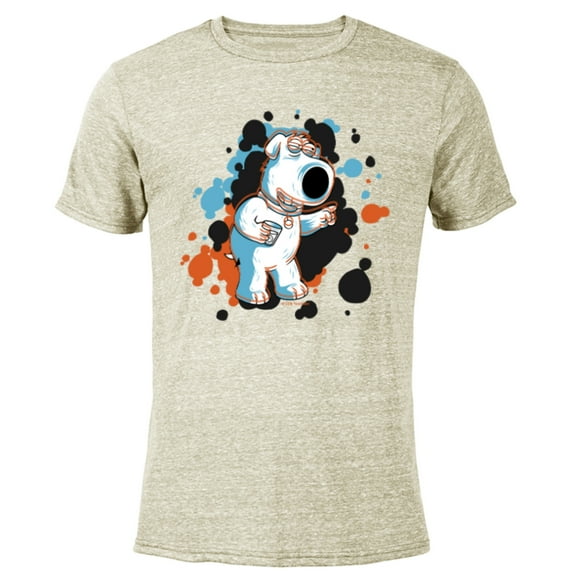 Family Guy Brian Social Butterfly - Short Sleeve Blended T-Shirt for Adults - Customized-Yellow