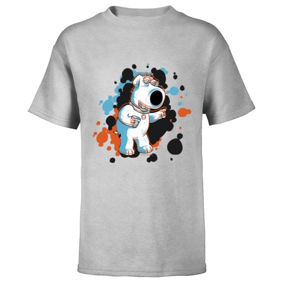 Family Guy Brian Social Butterfly - Short Sleeve T-Shirt for Kids - Customized-Athletic Heather