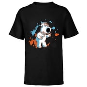 Family Guy Brian Social Butterfly - Short Sleeve T-Shirt for Kids - Customized-Black