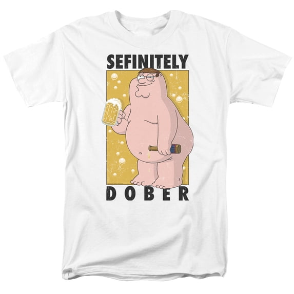 Family Guy Dober S/S Adult 18/1 T-Shirt White