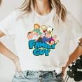 thumbnail image 1 of Family Guy Family Fight Peter Griffin Funny Cartoon Scene Unisex T-shirt, for men & women, up to size 5XL, 1 of 2