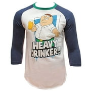 Family Guy Heavy Drinker Raglan Tee, X-Large