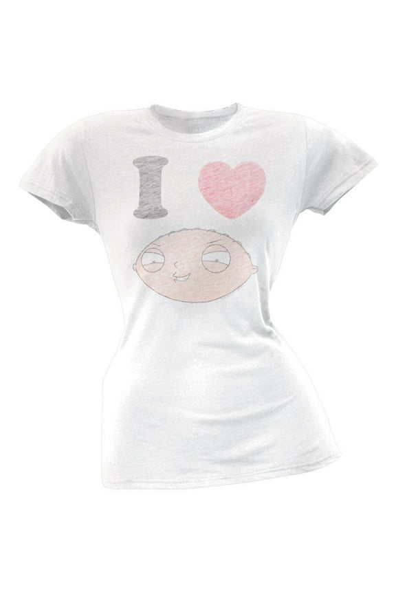 - I Heart Stewie Juniors T-Shirt - X-Large
