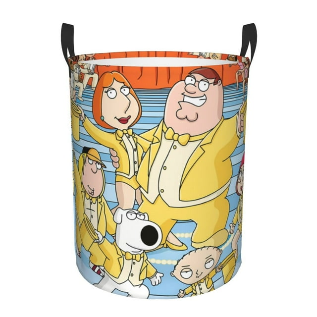 Family Guy Laundry Hamper With Handles Clothes Toy Storage Basket For