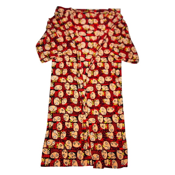 Family Guy - Mens Fleece Stewie Wrappie Robe 33551-onesize (Red)