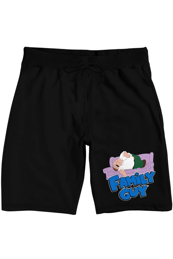 Family Guy Peter Griffin Men's Black Sleep Pajama Shorts 
-XL