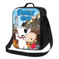 thumbnail image 1 of Family Guy Season Insulated Lunch Bag Portable Thermal Lunchbag Reusable Bento Tote Bag Snack Bags, 1 of 9
