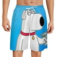 thumbnail image 1 of Family Guy Short Sweatpants Summer Daily Cozy Lounge Shorts 3D Printed Beach Shorts Sweatpants With Drawstring And Pockets, 1 of 7