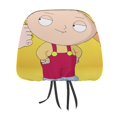 thumbnail image 1 of Family Guy Stewie Car Headrest Cover 2 Pcs Vehicles Seat Pillow Cover Protector Accessories Decor Auto Front/Rear Seats Head Rest Cover 2 Pcs Universal Fit Most Cars Sedan SUV Van, 1 of 7
