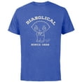 thumbnail image 1 of Family Guy Stewie Diabolical Since 1999 - Short Sleeve Cotton T-Shirt for Adults - Customized-Royal Heather, 1 of 5